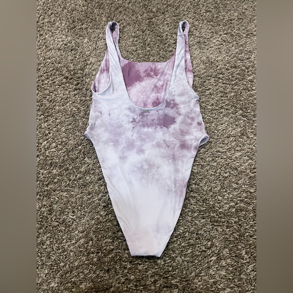 Volcom Eggplant Juniors “Follow The Cloud” One-Piece Swimsuit - Picture 2 of 9